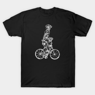 SEEMBO Robot Cycling Bicycle Bicycling Biker Biking Fun Bike T-Shirt